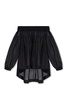 Alaïa Off-Shoulder Puff-Sleeved Ruched Top