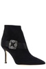 Manolo Blahnik Plinianu Buckle Embellished Ankle Boots