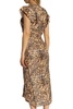 Isabel Marant Lyndsay Graphic-Printed V-Neck Midi Dress