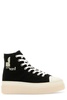 Isabel Marant Woman Black Canvas Austen High Sneakers