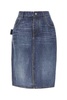 Bottega Veneta Denim Midi Skirt