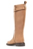 Tory Burch Double T Round-Toe Knee-High Boots