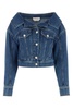 Alexander McQueen Cropped Denim Jacket