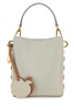 Stella Mccartney Woman Light Grey Synthetic Leather Veuve Clicquot Bucket Bag