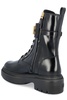 Fendi Logo Plaque Lace-Up Biker Boots