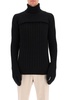 Fendi Turtleneck Rib-Knit Sweater