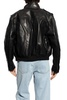 Balmain High-Neck Leather Jacket