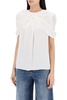 Stella McCartney Draped Shoulder Asymmetric Satin Top