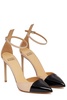 Francesco Russo  Two-Toned Ankle Strap Pumps