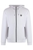 Ea7 Emporio Armani Logo Patch Zip-Up Hoodie