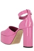 By Far Ankle Strap Platform Pumps