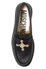 Moschino Logo Plaque Round Toe Loafers