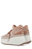 CHLOÉ Eco-Chic High-Top Wedge Sneakers