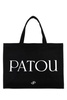 Patou Logo-Printed Top Handle Bag