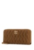 Miu Miu Logo-Plaque Quilted Zipped Wallet