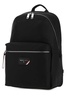 Bally Logo Patch Zip-Up Backpack