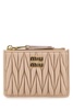 Miu Miu Woman Powder Pink Nappa Leather Card Holder