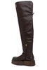 Bally Irenne Thigh-High Contrasted Toecap Platform Boots