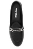 Miu Miu Logo Detailed Slip-On Loafers