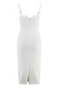 Elisabetta Franchi Bow-Detail Bustier Midi Dress