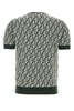 Fendi FF Motif Fringed-Effect Short Sleeved Jumper