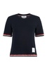 Thom Browne RWB-Stripe Crewneck T-Shirt