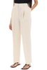 double-pleated viscose trousers