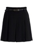 pleated mini skirt with