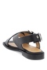 crossover-strap bucked sandals