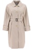 single-breasted trench coat in water-resistant twill