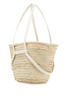 raffia voyou medium shoulder bag