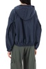 technical taffeta hooded jacket