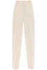 double-pleated viscose trousers