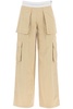 Alexander Wang Rave Cargo Pants With Elastic Waistband