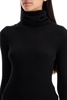 high-neck wool pullover sweater