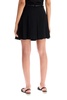 pleated mini skirt with