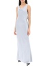 Norma Kamali Drape Neck Satin Gown