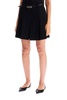 pleated mini skirt with