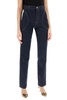 high-waisted slim fit jeans