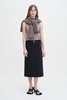 Belted Jersey Skirt