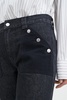 Contrast Pocket Straight Jeans