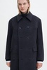 Double Breasted Brushed Wool Coat