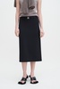 Belted Jersey Skirt