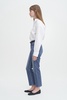 Stella Cropped Mid Blue Wash