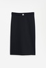 Belted Jersey Skirt