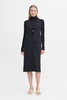 Tailored Wool V-neck Dress