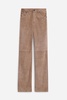 Suede Five Pocket Trousers