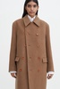 Double Breasted Brushed Wool Coat