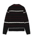 B&W Stripe Polo Sweater