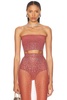 Crystal Mesh Crop Top